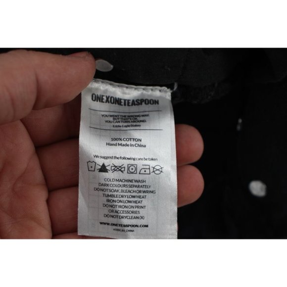 One teaspoon shorts women's 25 Black distressed hawks twisted cuff cotton high - Picture 11 of 11